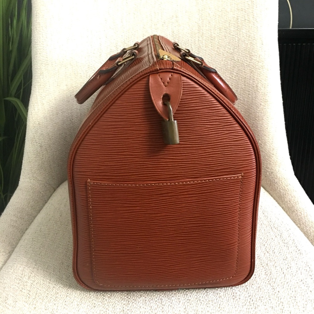 Louis Vuitton Burnt Orange Epi Leather Satchel-read listing - Picture 10 of 16